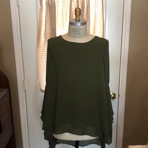 Symple nyc Tops - 2X Long hi/lo tunic blouse